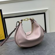 Fendi Mini Fendigraphy Hobo Bag In Calf Leather Cherry