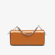 Fendi First Sight Pouch In Calf Leather Brown