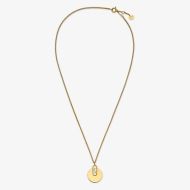 Fendi O'Lock Necklace In Metal Gold