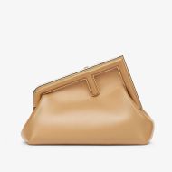 Fendi Small First Bag In Nappa Leather Beige
