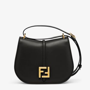 Fendi Medium C'mon Bag In Calf Leather Black